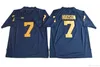 NCAA Michigan Wolverines College Football Wear #3 Rashan Gary Jersey 7 Khaleke Hudson 12 Chris Evans 23 Tyree Kinnel Blue White Golden Jerseys