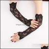 Five Fingers Gloves Classic Sleeves Arm Sexy Lace Summer Sunscreen Fingerless Mitten Ered Elastic Protectors Wrist Sleeve 21 Bdesybag Dhqlh