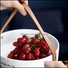 Bowls Nordic Style Creativity Bowl Ceramic Pu Handle Salad Japanese Soup Noodle Fruit Dessert Big Cute Drop Delivery 2021 Packing2010 Dhutr