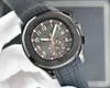 Boutique Men's Watch Automatic Mechanical Silicone Watch Band Black 42mm Grenade bokstavlig lyxmode