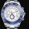 Rolesx uxury 시계 날짜 Gmt Yacht Mens 손목 시계 마스터 자동 기계식 무브먼트 2 톤 44mm 사파이어 다이얼 116681 Oyster Male Cloc