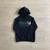 2023 Mannen Trapstar Trainingspak Combinatie Chenille Decoded Hoodie Joggingbroek Groen 1to1 Topkwaliteit Vrouwen Geborduurd Jasje Plus Size Kleding