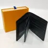 Estoque suficientes de couro genuíno homens Billfold Wallet France Style Cartilhas curtas Titulares Coin bolsa Mulheres Lady Unissex Coins Purse Key Credit Mini carteira com caixa