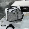 2022 New Designer Top Luxury Bags New female hobo Rhinestone underarm nylon handheld single Saddle