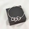 Fils Nuova incisione personalizzata Nome Braccialetti con ciondoli a cuore per donna Bracciale personalizzato in acciaio inossidabile personalizzato Regalo di gioielli fai da te