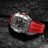 Tsar Bomba Watch for Men Luxury Brand Quartz Tonneau Wristwatch 50m Clock Sapphire imperméable Chronograph Fashion Mens
