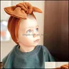 Hair Accessories Baby Headband Bow for Girl Bowknot Turban Elastyczne opaski na głowę Mxhome Drop dostarczenie 2021