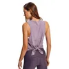NWT Sexy Yoga Vest T-shirt Cores s￳lidas Lu-63 Mulheres Moda Tanques de ioga ao ar livre Esportes Running Tops Roupas