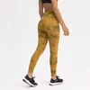 Neu mit Etikett L-121 Sport-Yoga-Leggings für Damen, sexy Blumendruck, Hüfte, Push-Up, knöchellange Hose, Damen, elastische hohe Taille, schnell trocknend, dünne Laufhose