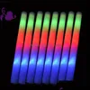 LED -ljuspinnar Foam Stick Colorf blinkande batonger Red Green Blue Up Festival Party Decoration Concert Prop MxHome Drop Delive MxHome Dhiyf