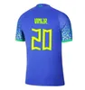 Maillot de football 2022 Camiseta de futbol PAQUETA BRAZILS NERES COUTINHO maillot de football JESUS MARCELO PELE CASEMIRO brasil 22 23 maillots football hommes et enfants SETS