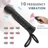 Frequenz Massagebaste 10 Vibrator Doppelpenetration Anal Plug Dildo Butt für Männer an Penis Vagina Erwachsene Sexspielzeug Paare 271c