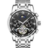 New hollow men's brand watch men automatic mechanical watch fashion waterproof