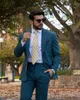 Tuxedos de mariage pour hommes, couleur Pure, Simple, deux boutons, coupe cintrée, vêtements de marié, fête d'affaires, bal de promo, costume Blazer 2 pièces