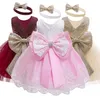 Младенец Вестидос одежда для девочек детское платье кружевное платье из рукавов с базами