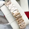 Fashion Women's Watch 33 مم حركة الكوارتز 316 حزام الفولاذ المقاوم للصدأ حزام الياقوت مرآة Sun Moon Star Life Waterproof Watches Gold Watch 2022