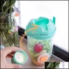 Other Home Garden Portable Salad Meal Shaker Mugs 1000Ml Fresh Salads Cup To Go Container With Fork Dressing Holder Breakf Yydhhome Dhks2