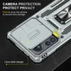 Military Shockproof Rugged Cases Slide Camera Protection Metal Stand For MOTO G Pure Power Stylus 4G 5G 2022 G22 Edge 30 Plus Google Pixel 7 Pro RedMi Note 11 11S Mi 12 10