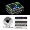 Tattoo Power Regulator Transformer 1pc Liten transparent LED -f￤rgglada aurora Secant dimma akryl