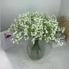 Single White Aankomst Gypsophila Baby Breath Artificial Fake Silk Flowers Plant Home Wedding Decoratie FY3762 SXAUG20