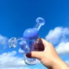 7-Zoll-Glas-Dab-Rig-Bong-Shisha-Inline-Perc-Blue-Smoking-Öl-Rigs mit Quarz-Banger