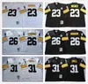 NCAA Top Vintage Football 7 Maillot Ben Roethlisberger 12 Terry Bradshaw 20 Rocky Bleier 23 Mike Wagner 26 Rod Woodson 31 Donnie Shell 32 Fra
