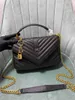 3A dsigner حقيبة كبيرة حقيبة متوسطة الكلية حقيبة يد فاخرة للسيدات Loulou Crossbody مبطن من الجلد الأصلي 3090 سلسلة الكتف سلسلة الكتف