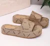 Pantofole da donna Flatform con tacco alto nuova stampa di lettere GGity di lusso spessa con scarpe di grandi dimensioni con diapositive