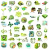 50pcs vsco skateboard adesivos verde para carros scrapbooking scrapbooking de l￡pis Di￡rio Phone Planner Planner Decoration Book Album Kids Toys DIY Decals