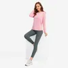 NWT Long Sleeve Yoga Shirts Outfits LU-16 High Elastic Sports Tank Tops Fitness Blouses Gym Sportswear For Women Push Up Running Full Sleeve