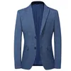 Gelegenheitsanzug Jacken Blazer für Männer Hochzeit Blau Schlankes Fit -Outwear Übergroße Single Brazer Blazer Elegante Luxusmäntel Korean 220822