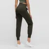 NWT L-136 High Waist Women Sweatpants Running Track Pants Workout Tapered Joggers Pants for Yoga Lounge Gym Leggins with pocket