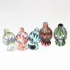 Smoking Glass Bubble Carb Cap 26mm OD Stripe Carb Caps for Beveled Edge Quartz Banger Nails Water Bongs Dab Rig