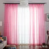 festives Transparent festives White Tulle Curtains for Living Room Decoration Modern Chiffon Solid Sheer Voile Kitchen Curtain