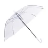 Kreatywny przezroczysty parasol z długą rączką zagęszczony ochrona środowiska automatyczne parasole z prostą rączką WJ0044