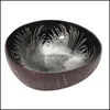 Bowls Natural Ink Coconut Shell Candies Container Keys Storage Bowl Home Decor Decorative Practical Drop Delivery 2021 Ga Packing2010 Dhzat