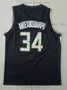 Sewn Basketball Giannis 34 Antetokounmpo Jerseys Khris 22 Middleton Jrue 21 Holiday Bobby 9 Portis Jr.