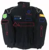2022 nieuw F1-racepak herfst- en winterteam volledig geborduurd logo katoenen gewatteerde jas spot s2846