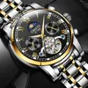 New hollow men's brand watch men automatic mechanical watch fashion waterproof