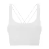 NWT LU-124 Fitness Yoga Soutien-Gorge pour Femmes Push Up Sans Fil Rembourré Crisscross Bretelles Courir Gym Formation Workout Sport Sous-Vêtements Crop Tops