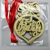 6pcs/set Noel Asma Dekorasyon Ahşap Mektup Kolye Noel Ağacı Dekorasyonları Festivali Parti Hediye Tahkiler Th0128