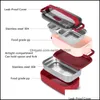 Servisupps￤ttningar 1400 ml dubbelskikt rostfritt st￥l 304 Lunchbox l￤cks￤ker Bento Set Microwave ADT Student contaiinnerw carshop2006 DHXJM
