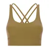 NWT Beautiful Strappy Workout Sport Reggiseni Top LU-122 Donne Naked-feel Wireless Yoga Fitness Reggiseni Imbottiti Push Up Athletic Top