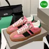 2022 Top Xad Gazelle Sneaker Running Shoes Men Women Designer Sneaker Wit Suede Beige Ebony Canvas Blue Red Green Pink Velvet Silk Fashion Sports Sneakers
