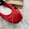 Tasarımcı Ayakkabı Yaz Takılar Yürüyüş Günlük Ayakkabı Kadınları Kırmızı Bale Yağlar Gerçek İpek Muller Ayakkabı Marka Klasik Yürüyüş Daireleri Katırlar Konforlu Lüks Elbise Laferler