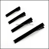 Hair Accessories 300Pcs/Lot Black Single Prong Metal Alligator Clips Hairpins Korker Bow 32Mm/35Mm/40Mm/45Mm/55Mm/65Mm/75Mm Mx Mxhome Dhyzk