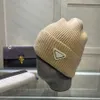 Designer Winter Beanie Cappelli a maglia cappelli da cranio Capite di cranio semplice triangolo cashmere per uomo donna inverno 9 colori di qualità top