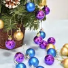 24pcs عيد الميلاد شجرة ديكور الكرة 3 سم الحلي الشنق