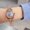 New Fashion Lady Watch Quartz Uhren für Frauen Edelstahl Armbanduhr Happy 5 Diamonds CP288471821