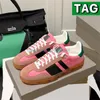 Designer l￤ssige Schuhe Xad Gazelle Sneaker Pink Blue Green rot Samt Beige Ebony Leinwand wei￟e Wildleder Seiden Luxus M￤nner Frauen Sneakers Mode Trainer US 5-10.5